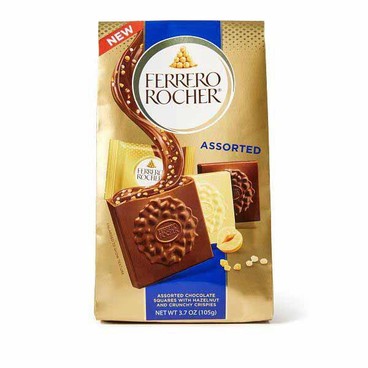 Ferrero Rocher Chocolate or Caramel Hazelnut SquaresBuy 1 Get 1 FREEFree item of equal or lesser price.
3.7-oz bag