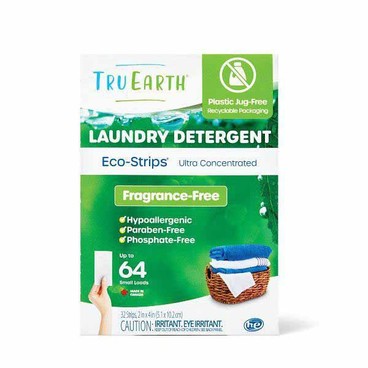 Tru Earth Laundry DetergentBuy 1 Get 1 FREEFree item of equal or lesser price.
Eco-Strips, 32-ct. pkg.; or Fabric Softener Sheets, 50-ct. box