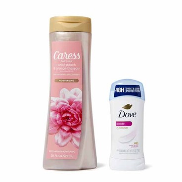 Caress Body WashBuy 1 Get 1 FREEFree item of equal or lesser price.
20-oz bot.; or Dove Invisible Solid Deodorant, 2.6-oz pkg.