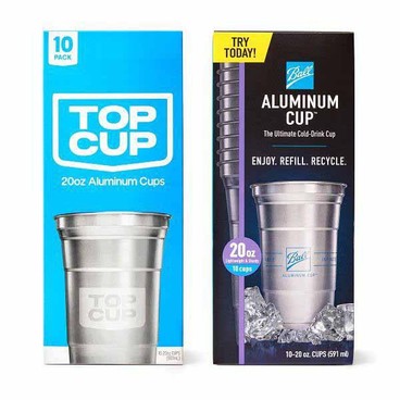 Top Cup Aluminum CupsBuy 1 Get 1 FREEFree item of equal or lesser price.
Or Ball Aluminum Cups, Recyclable, 20-oz, 10-ct. box