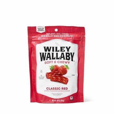 Wiley Wallaby LicoriceBuy 1 Get 1 FREEFree item of equal or lesser price.
Soft & Chewy, 10-oz bag; or Twizzlers Twists or Pull 'n Peel Candy, 14 or 16-oz bag