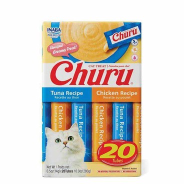 Churu Cat TreatBuy 1 Get 1 FREEFree item of equal or lesser price.
Tuna & Chicken Recipe, Tubes, 20-ct. 10-oz pkg.
