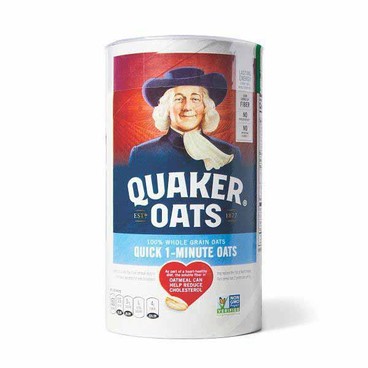 Quaker OatsBuy 1 Get 1 FREEFree item of equal or lesser price.
Quick 1-Minute or Old Fashioned, 18-oz cnstr.