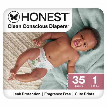 Honest Clean Conscious DiapersBuy 1 Get 1 FREEFree item of equal or lesser price.
Size 1 or 2, 32 or 35-ct. bag
