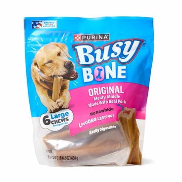 Purina Busy Bone Dog TreatsBuy 1 Get 1 FREEFree item of equal or lesser price.
21 or 24.9-oz pouch