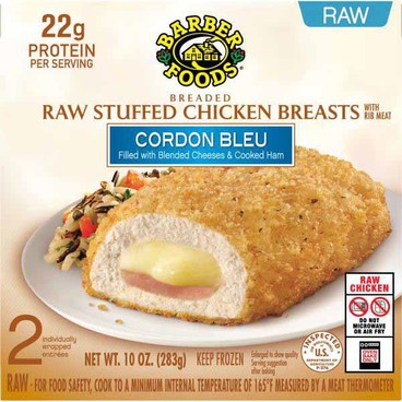 Barber Foods Stuffed Chicken BreastsBuy 1 Get 1 FREEFree item of equal or lesser price.
Sold Frozen, 10-oz pkg.; or Tyson Breaded & Stuffed Chicken, 10-oz pkg.