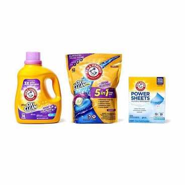 Arm & Hammer Laundry DetergentBuy 1 Get 1 FREEFree item of equal or lesser price.
75 to 110-oz or Paks, 32 or 42-ct., or Sheets, 35-ct. pkg.