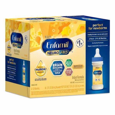 Enfamil Neuropure Infant FormulaBuy 1 Get 1 FREEFree item of equal or lesser price.
Ready to Feed; or Neuropro Gentlease, Ready to Use, 12-oz ctn.