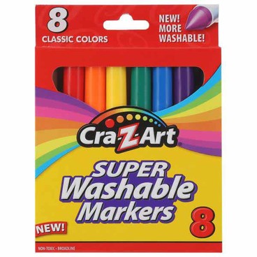 Cra-Z-Art Washable MarkersBuy 1 Get 1 FREEFree item of equal or lesser price. 
8-ct. box