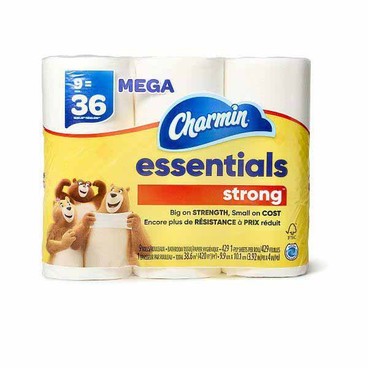 Charmin Essentials Bathroom TissueBuy 1 Get 1 FREEFree item of equal or lesser price.
Mega Rolls, Strong, 9-roll pkg.