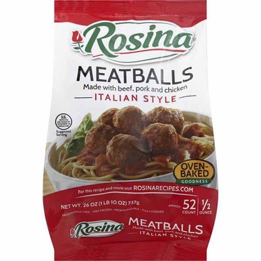 Rosina MeatballsBuy 1 Get 1 FREEFree item of equal or lesser price.
18 to 26-oz pkg.; or Opaa! Ready Carved Lunch Meat Slices, 12-oz pkg.