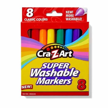 Cra-Z-Art Washable MarkersBuy 1 Get 1 FREEFree item of equal or lesser price.
8-ct. box