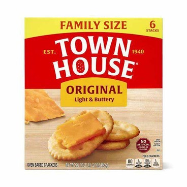 Town House CrackersBuy 1 Get 1 FREEFree item of equal or lesser price.
Or Club, Cheez-It, or Toasteds Artisan Collection, 12 to 21-oz box 
(Excluding Items Not Marked "Family Size")