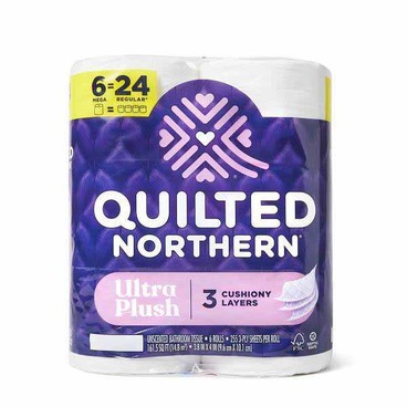 Quilted Northern Bathroom TissueBuy 1 Get 1 FREEFree item of equal or lesser price.
Mega Rolls, 6-roll pkg.
