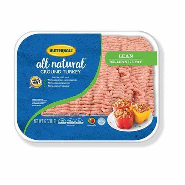 Butterball Ground TurkeyBuy 1 Get 1 FREEFree item of equal or lesser price.
93% Lean, 16-oz tray