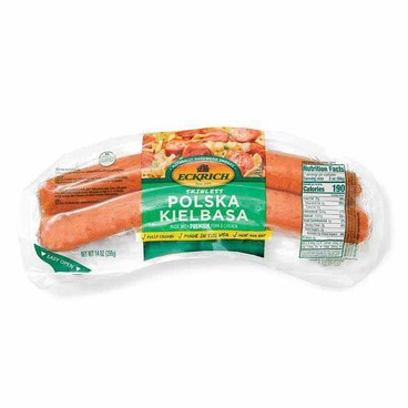 Eckrich Polska KielbasaBuy 1 Get 1 FREEFree item of equal or lesser price.
Or Smoked Sausage, 13 or 14-oz pkg.; or Smithfield Natural Casing Smoked Sausage, 13-oz pkg.
