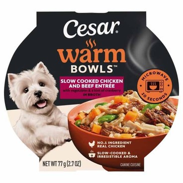 Cesar Warm Bowls Dog FoodBuy 1 Get 1 FREEFree item of equal or lesser price.
2.7-oz cup