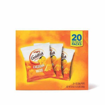 Pepperidge Farm Goldfish Baked Snack CrackersBuy 1 Get 1 FREEFree item of equal or lesser price. 
Or Sweet Grahams; or Cookies, 20-pk. 17 to 23.3-oz box