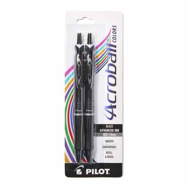 Pilot Acroball Ball Point PenBuy 1 Get 1 FREEFree item of equal or lesser price.
Advanced Ink, Black or White Barrel Black Ink, 2-ct. pkg.