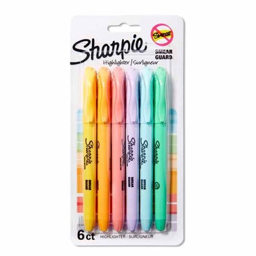 Sharpie Pocket Highlighters, Assorted Pastel ColorsBuy 1 Get 1 FREEFree item of equal or lesser price. 
6-ct. pkg.