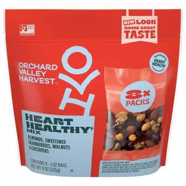 Orchard Valley Harvest MixBuy 1 Get 1 FREEFree item of equal or lesser price.
All Good Antioxidant, Heart Healthy, Chocolate Dipped Almonds, Cran Nut, or OMG Omega-3, 5 or 8-oz pkg.