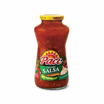Pace Chunky SalsaBuy 1 Get 1 FREEFree item of equal or lesser price.
Or Picante Sauce, 24-oz jar; or Salsa con Queso or Queso Blanco Dip, or Queso Party Bowls, 11 or 15-oz pkg.