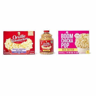 Orville Redenbacher's Gourmet Popping CornBuy 1 Get 1 FREEFree item of equal or lesser price.
3 to 12-ct. 8.7 to 19.75-oz or 30-oz; or Angie's Boom Chicka Pop, 6-ct. 13.16 or 19.74-oz pkg.