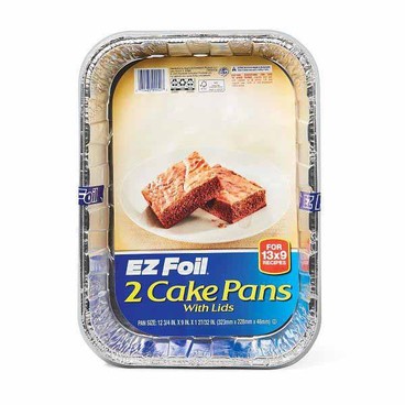EZ Foil Pans With LidsBuy 1 Get 1 FREEFree item of equal or lesser price.
Cake, Roasting/Baking, Roaster, Casserole, Pie, All Purpose, or Oblong, 1 to 5-ct. pkg.