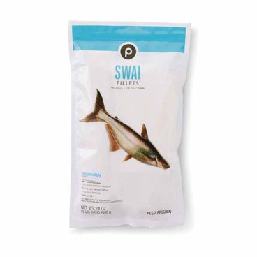 Publix Swai FilletsBuy 1 Get 1 FREEFree item of equal or lesser price.
Responsibly Sourced, Farmed, Frozen, 24-oz pkg.