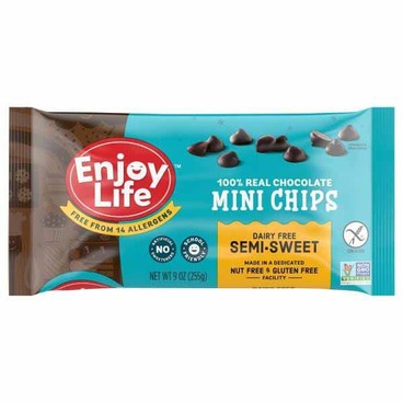 Enjoy Life 100% Real Chocolate Mini ChipsBuy 1 Get 1 FREEFree item of equal or lesser price.
Semi-Sweet or White, or Semi-Sweet Mega Chunks or Dark Chocolate Morsels, 9-oz bag