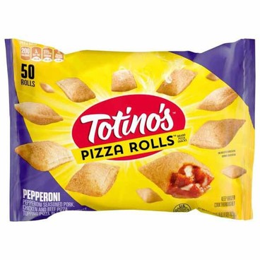 Totino's Pizza Rolls or PizzaBuy 1 Get 1 FREEFree item of equal or lesser price.
50 or 100-ct. 24.46 to 48.8-oz bag; or 9.8 to 12.21-oz pkg.