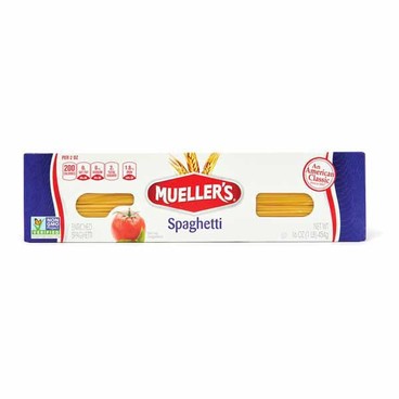 Mueller's PastaBuy 1 Get 1 FREEFree item of equal or lesser price.
12 to 16-oz box; or No Yolks Noodles, 14.5-oz box 
(Excluding Lasagna and Noodles)