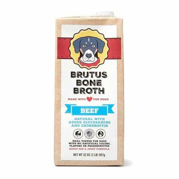 Brutus Bone Broth Made for DogsBuy 1 Get 1 FREEFree item of equal or lesser price. 
Adult Hip & Joint Formula: Chicken or Beef, 32-oz cont.