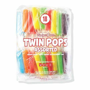 Budget Saver Popsicles, Assorted Twin PopsBuy 1 Get 1 FREEFree item of equal or lesser price.
42.3-oz pkg.