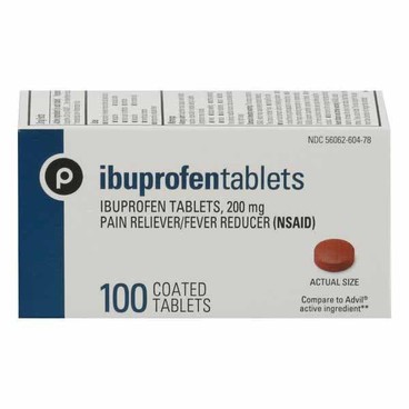 Publix Ibuprofen Pain Reliever Fever ReducerBuy 1 Get 1 FREEFree item of equal or lesser price. 
Or Coated IB Pain Reliever Caplets or Pain Reliever Tablets, 100-ct. pkg.
