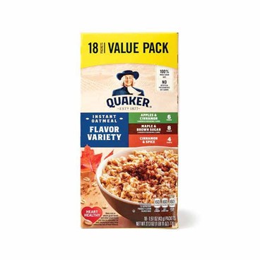 Quaker Instant OatmealBuy 1 Get 1 FREEFree item of equal or lesser price.
19 or 27.3-oz box