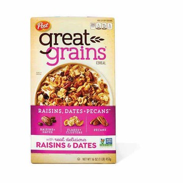 Post Great Grains CerealBuy 1 Get 1 FREEFree item of equal or lesser price.
13 to 16-oz box