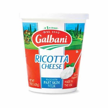 Galbani Ricotta CheeseBuy 1 Get 1 FREEFree item of equal or lesser price.
Part Skim, Whole Milk, or 50% More Protein, 15-oz pkg.