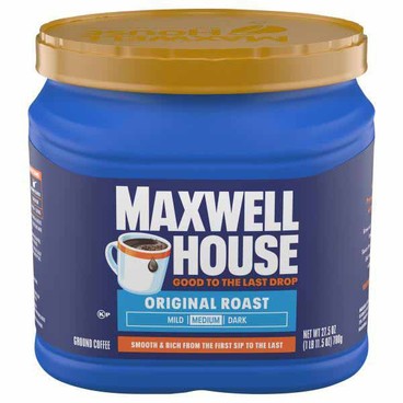 Maxwell House Ground CoffeeBuy 1 Get 1 FREEFree item of equal or lesser price.
23.1 to 27.5-oz can