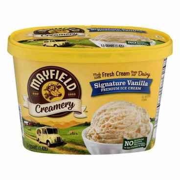 Mayfield Creamery Ice CreamBuy 1 Get 1 FREEFree item of equal or lesser price.
1.5-qt or Sherbet, 32-oz ctn.
