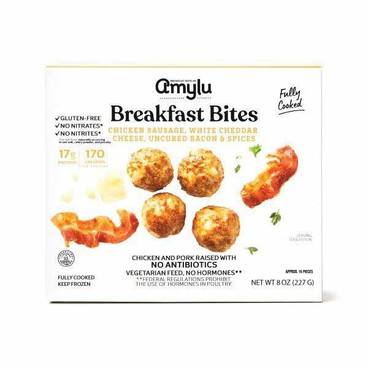 Amylu Breakfast BitesBuy 1 Get 1 FREEFree item of equal or lesser price.
Chicken Sausage With White Cheddar Cheese, Uncured Bacon & Spices; or Country Style, 8-oz box