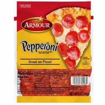 Armour PepperoniBuy 1 Get 1 FREEFree item of equal or lesser price.
5-oz pkg.; or Carando Sliced Pepperoni, 6-oz pkg.