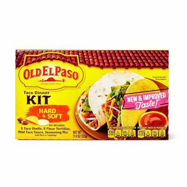 Old El Paso Taco Dinner KitBuy 1 Get 1 FREEFree item of equal or lesser price.
Or Fajita, Enchilada, Burrito, or Chimichanga, 8.28 to 14-oz box
