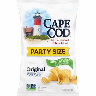Cape Cod Kettle Cooked Potato ChipsBuy 1 Get 1 FREEFree item of equal or lesser price.
13 or 14-oz bag; or Snyder's of Hanover Pretzel Sticks or Pieces, 14 or 18-oz bag