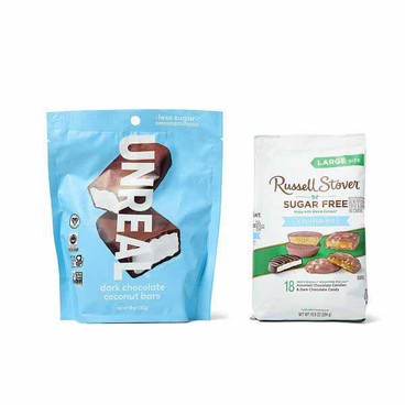 Unreal Dark Chocolate BarsBuy 1 Get 1 FREEFree item of equal or lesser price.
Or Gems, 10 or 13-oz bag; or Russel Stover Sugar Free Chocolate Candies, 10-oz bag
