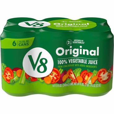 V8 Beverage or JuiceBuy 1 Get 1 FREEFree item of equal or lesser price.
4 to 8-pk. 5.5 to 12-oz pkg.; or Campbell's 100% Tomato Juice, 6-pk. 5.5-oz can