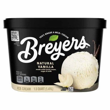 Breyers Ice CreamBuy 1 Get 1 FREEFree item of equal or lesser price.
Or Frozen Dairy Dessert, 1.5-qt ctn.; or Ice Cream, Fudge, or Frozen Dairy Dessert Bar, 18-oz box