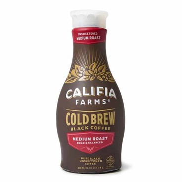 Califia Farms Cold Brew CoffeeBuy 1 Get 1 FREEFree item of equal or lesser price.
Or Iced Coffee; or Almondmilk or Oatmilk, 48-oz bot. 
(Excluding Organic)