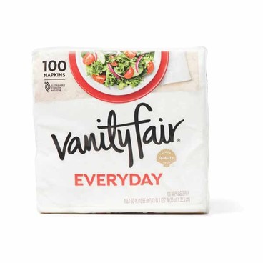 Vanity Fair Napkins: Everyday Casual or Extra Absorbent, or EntertainBuy 1 Get 1 FREEFree item of equal or lesser price.
40 to 100-ct. pkg.