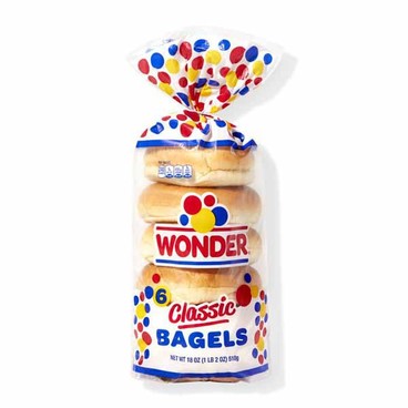 Wonder BagelsBuy 1 Get 1 FREEFree item of equal or lesser price.
Or Bread, Buns, Breakfast, or Sweet Cakes, 6 to 24-oz pkg.